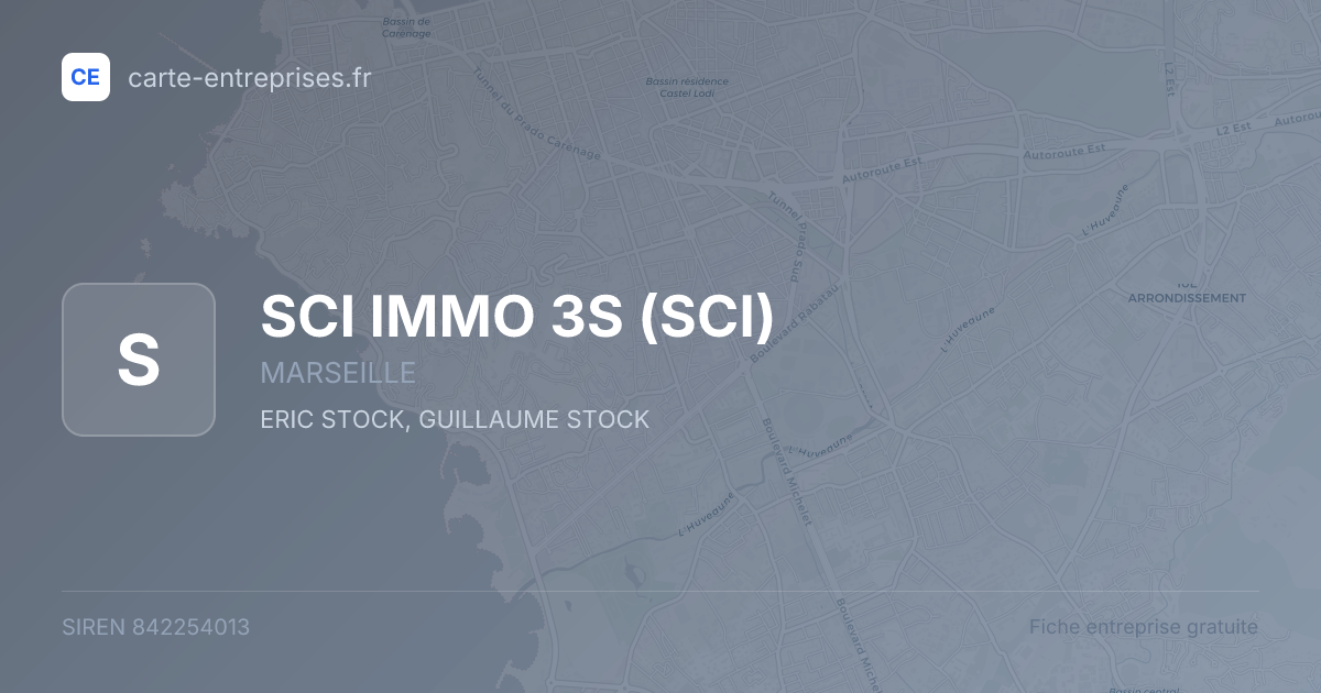 SCI IMMO 3S (SCI) — 842254013 — fiche entreprise