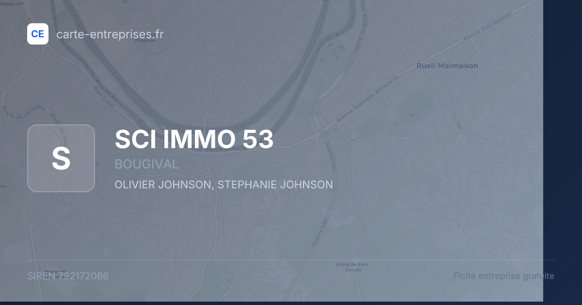SCI IMMO 53 — 792172066 — fiche entreprise
