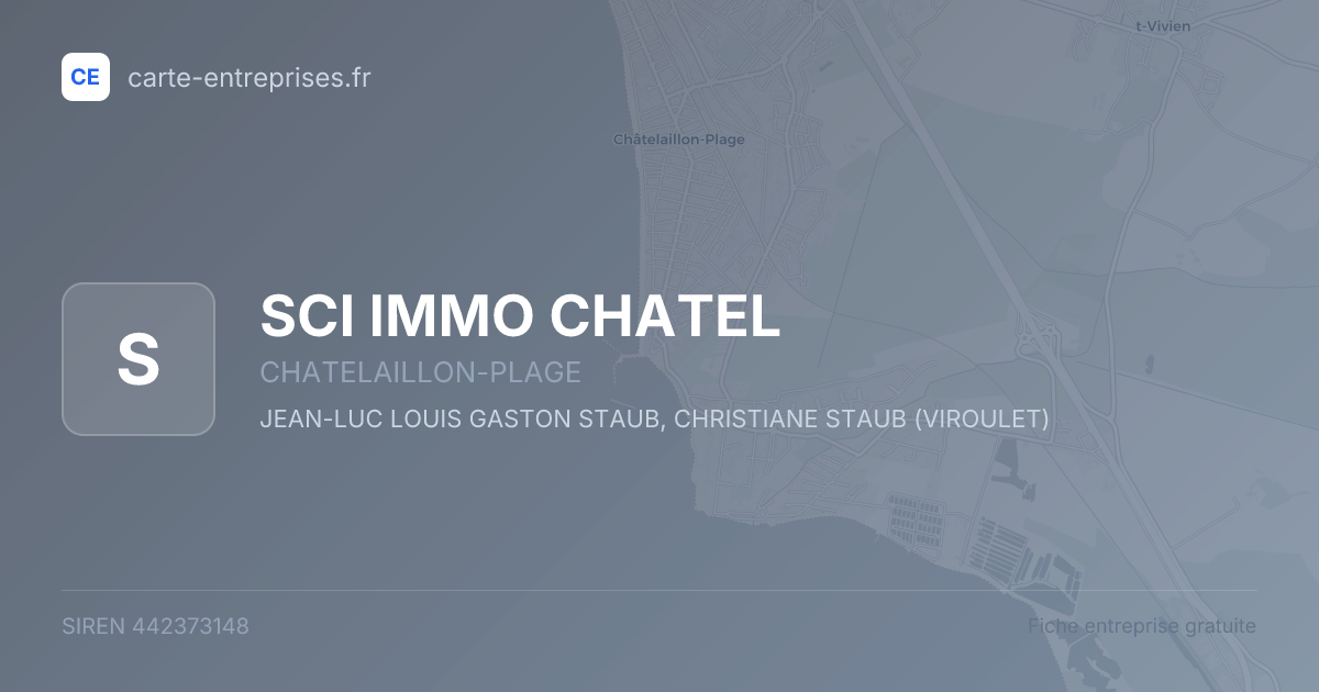 SCI IMMO CHATEL — 442373148 — fiche entreprise