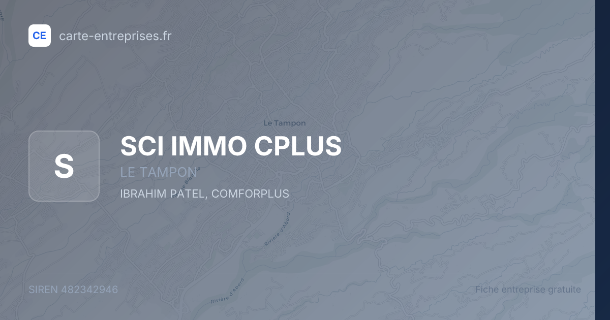 SCI IMMO CPLUS — 482342946 — fiche entreprise