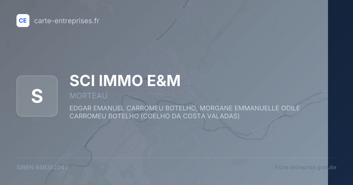 SCI IMMO E&M — 948352042 — fiche entreprise