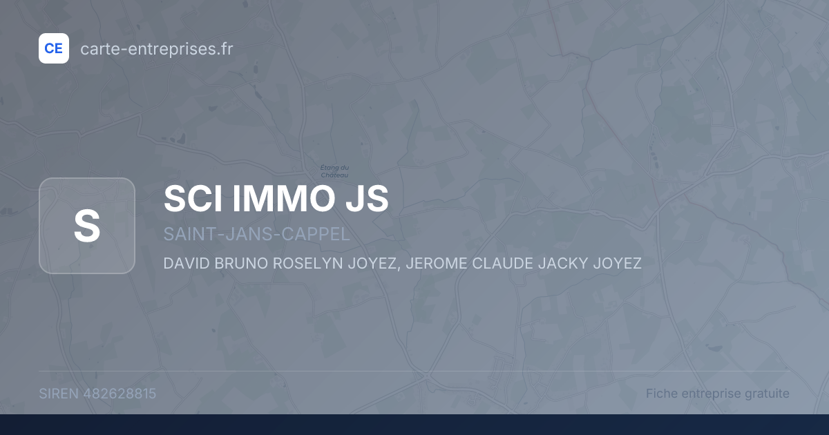 SCI IMMO JS — 482628815 — fiche entreprise