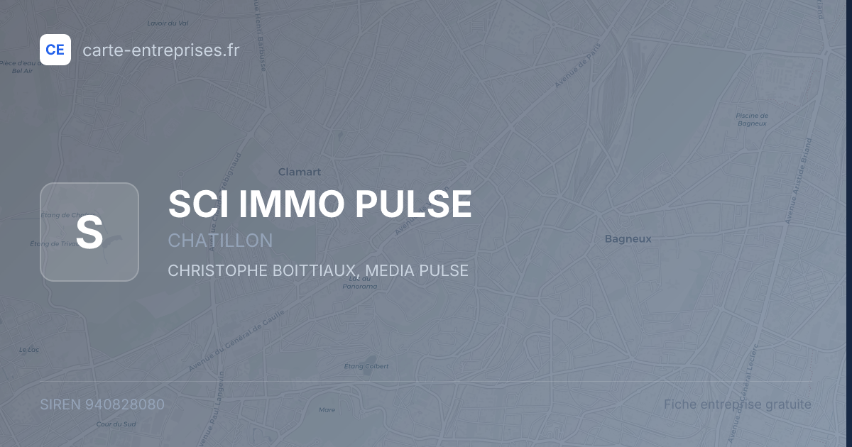 SCI IMMO PULSE — 940828080 — fiche entreprise