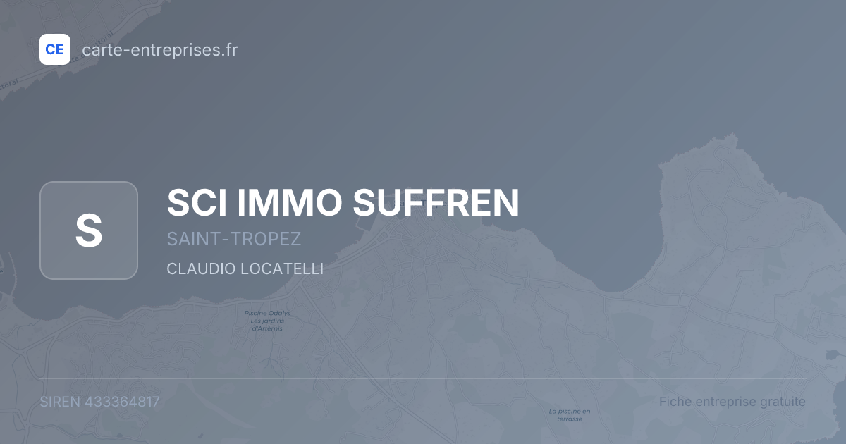 SCI IMMO SUFFREN — 433364817 — fiche entreprise