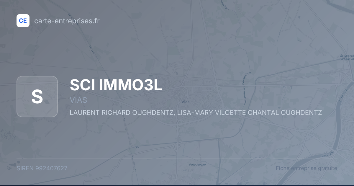 SCI IMMO3L — 992407627 — fiche entreprise