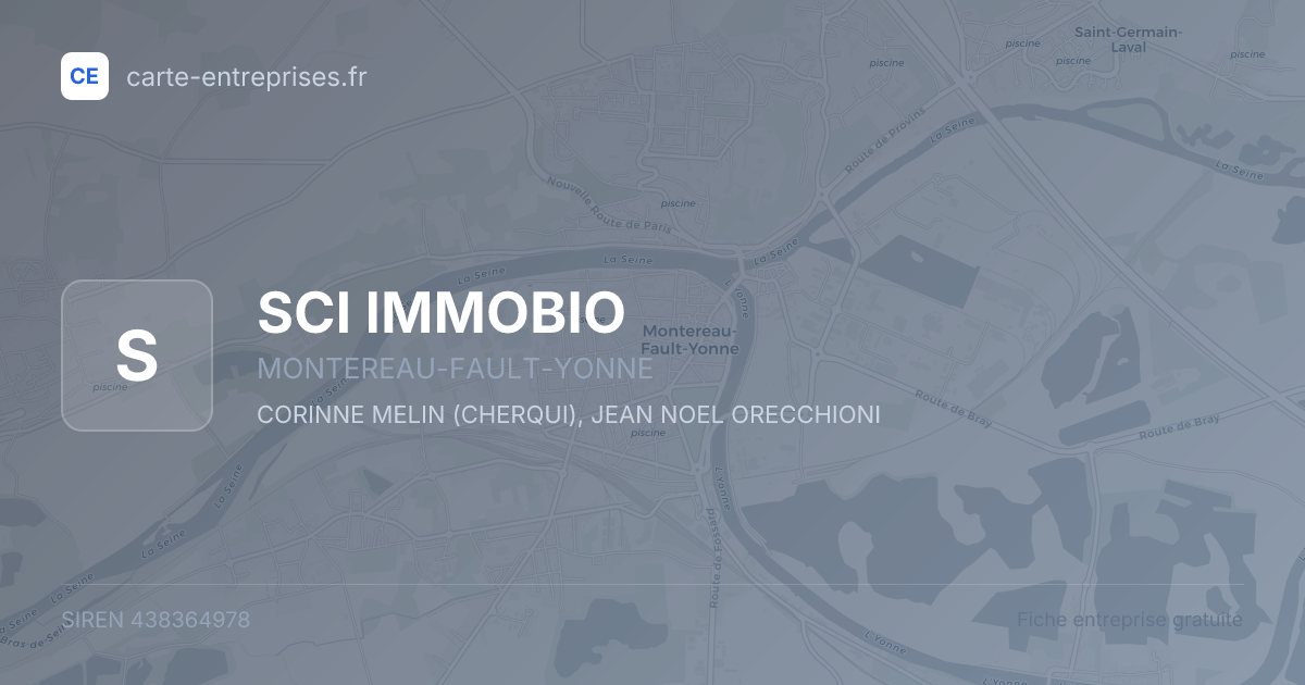 SCI IMMOBIO — 438364978 — fiche entreprise