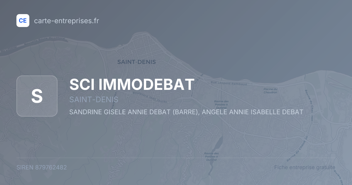 SCI IMMODEBAT — 879762482 — fiche entreprise