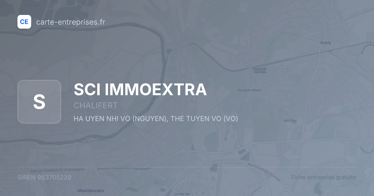 SCI IMMOEXTRA — 983705229 — fiche entreprise