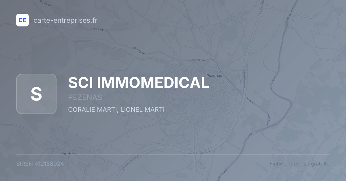 SCI IMMOMEDICAL — 412158024 — fiche entreprise