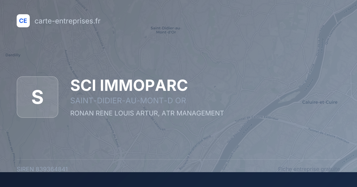 SCI IMMOPARC — 839364841 — fiche entreprise