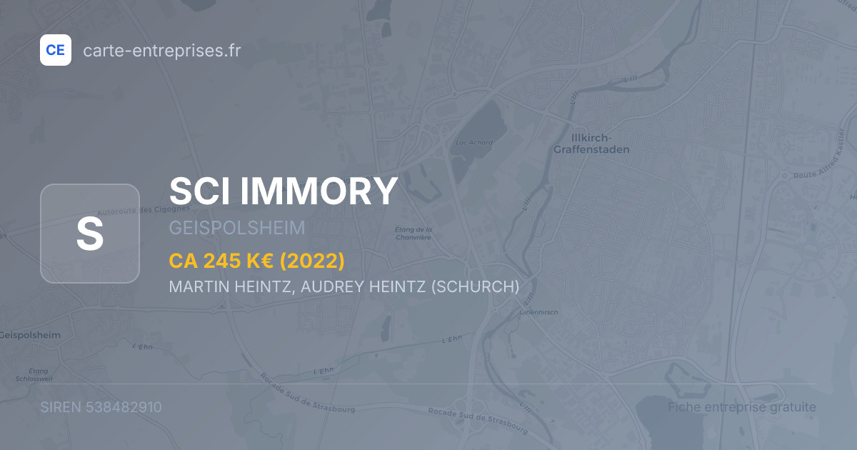 SCI IMMORY — 538482910 — fiche entreprise