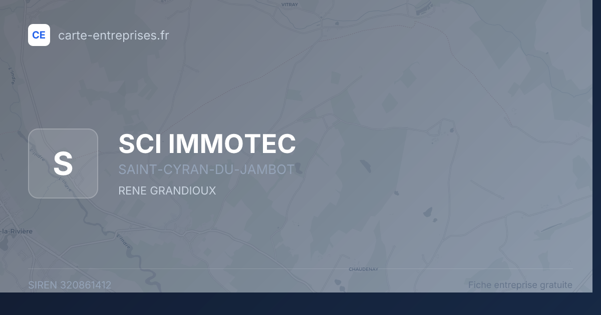 SCI IMMOTEC — 320861412 — fiche entreprise