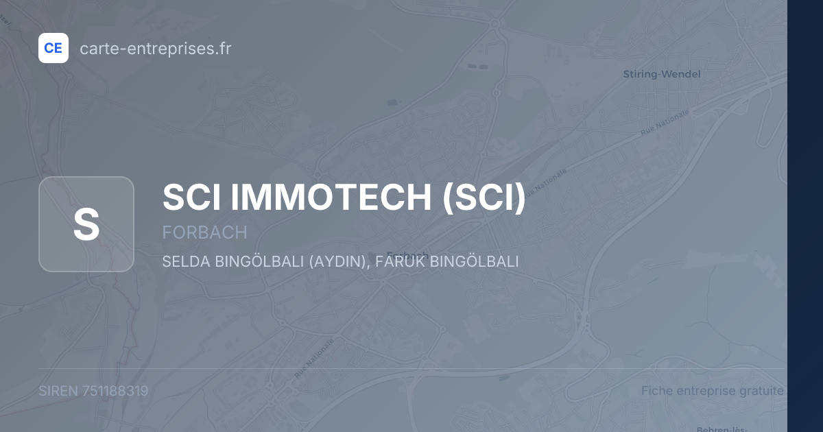 SCI IMMOTECH (SCI) — 751188319 — fiche entreprise