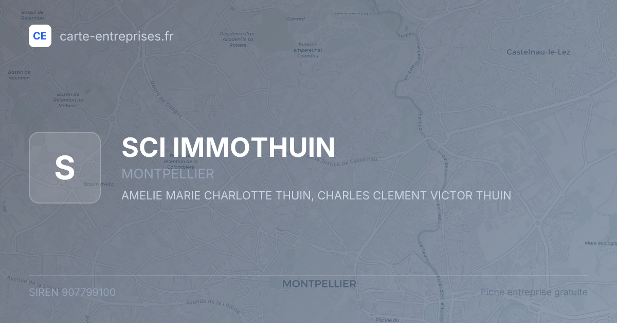 SCI IMMOTHUIN — 907799100 — fiche entreprise