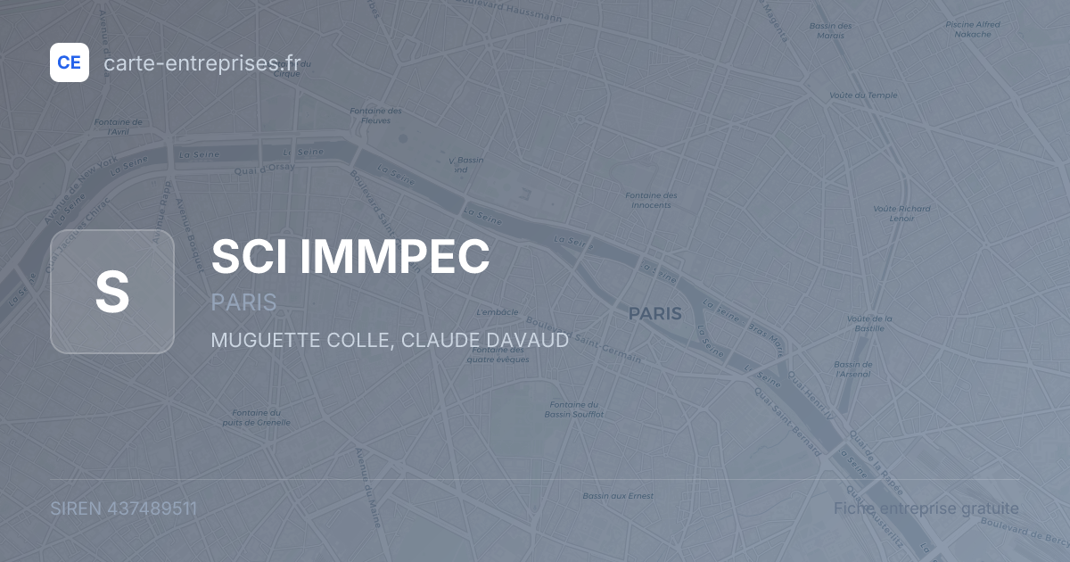 SCI IMMPEC — 437489511 — fiche entreprise