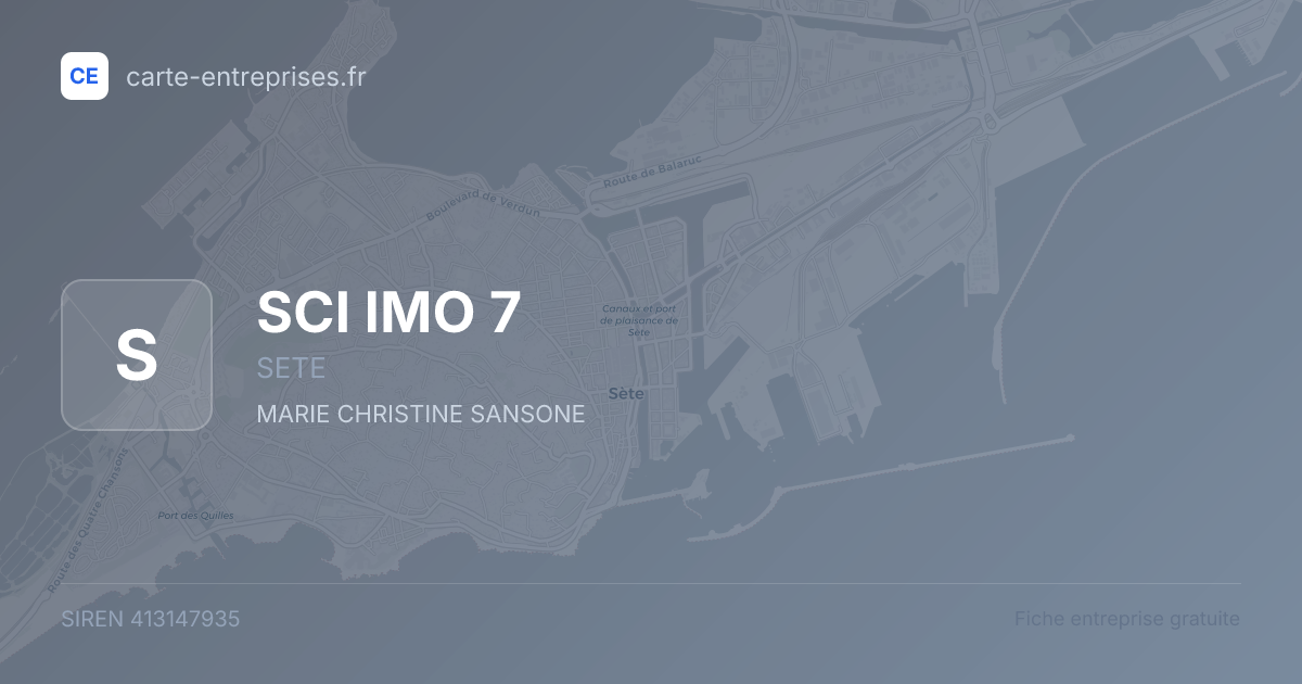 SCI IMO 7 — 413147935 — fiche entreprise