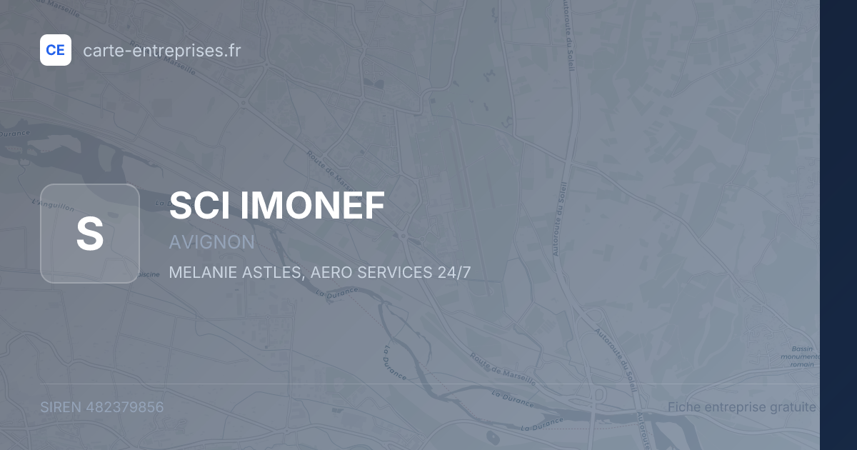 SCI IMONEF — 482379856 — fiche entreprise