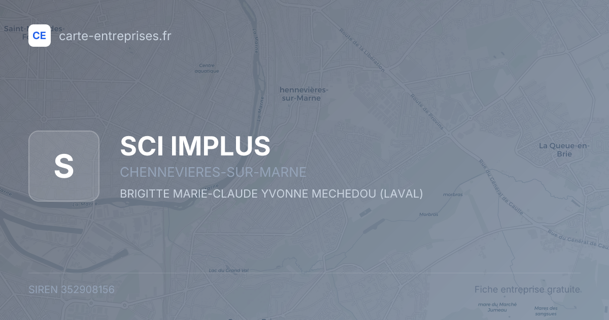 SCI IMPLUS — 352908156 — fiche entreprise