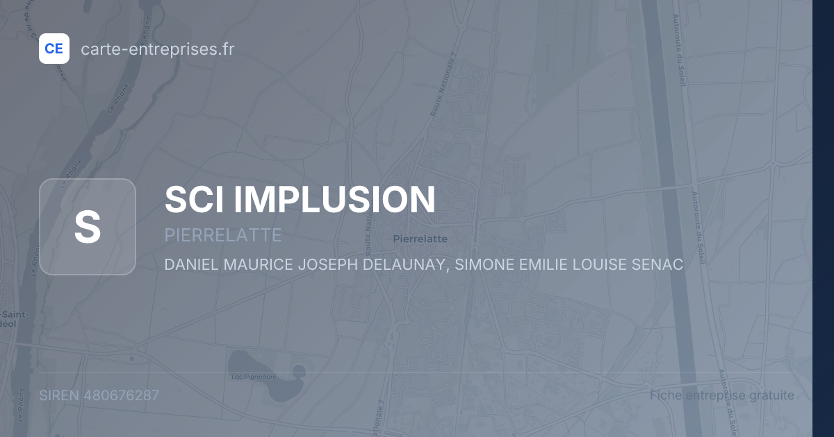SCI IMPLUSION — 480676287 — fiche entreprise
