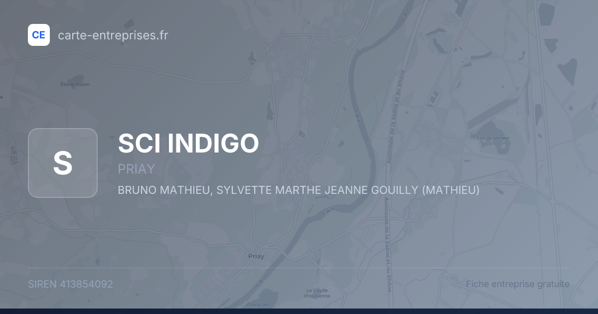 SCI INDIGO — 413854092 — fiche entreprise
