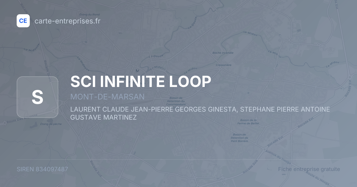 SCI INFINITE LOOP — 834097487 — fiche entreprise
