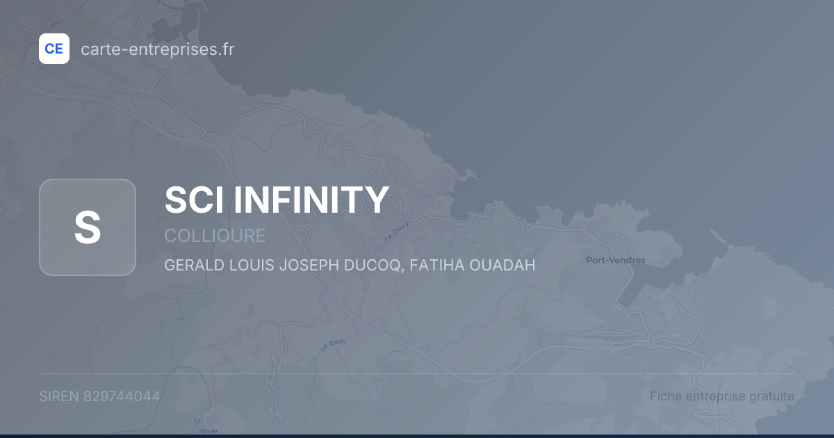 SCI INFINITY — 829744044 — fiche entreprise