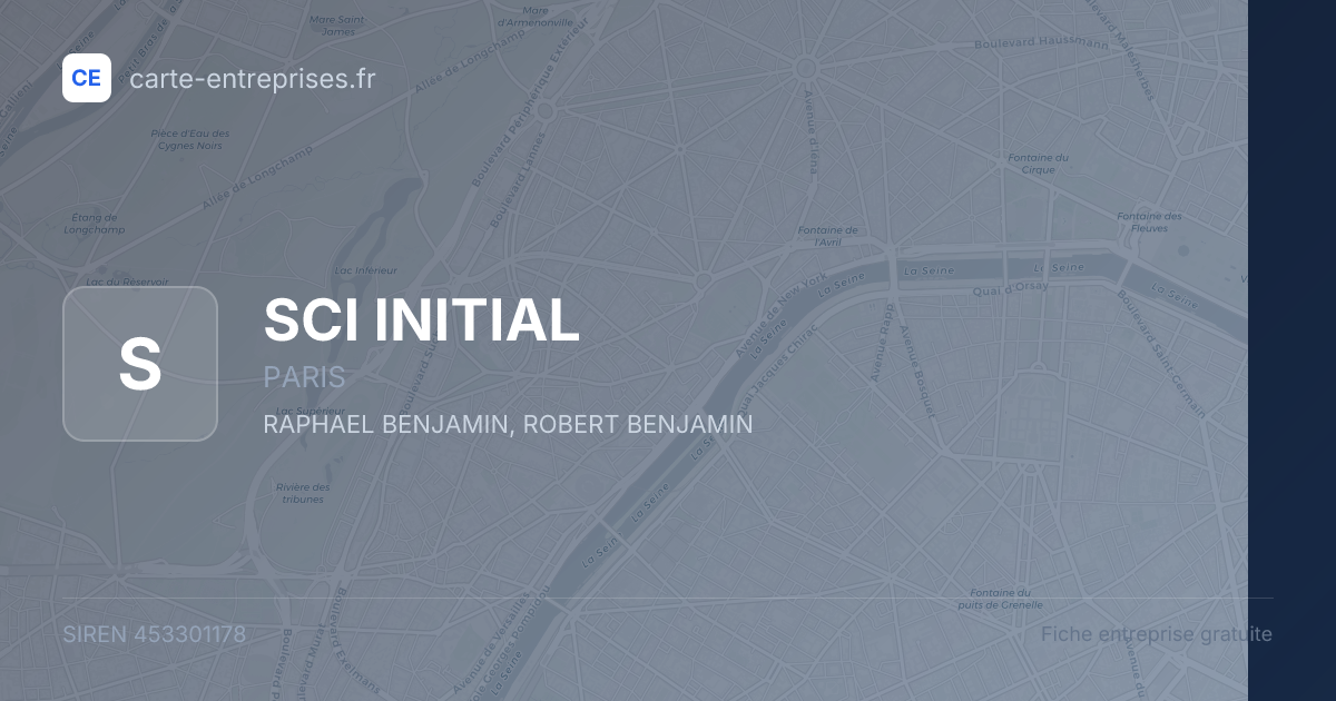 SCI INITIAL — 453301178 — fiche entreprise