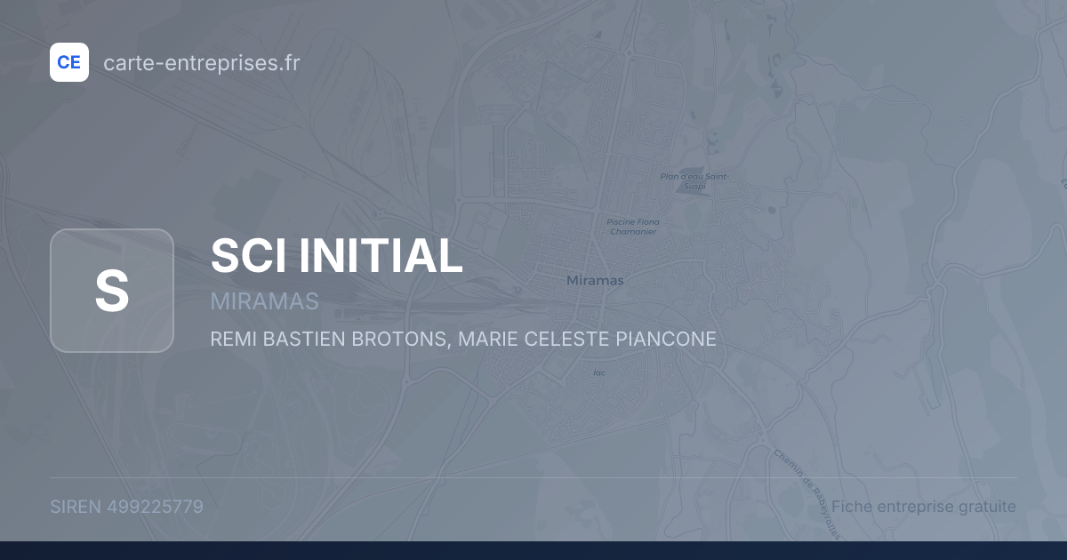 SCI INITIAL — 499225779 — fiche entreprise