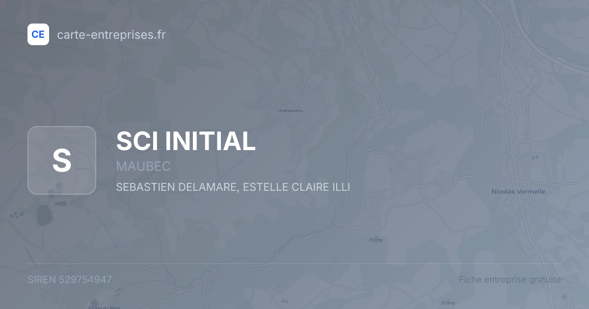 SCI INITIAL — 529754947 — fiche entreprise