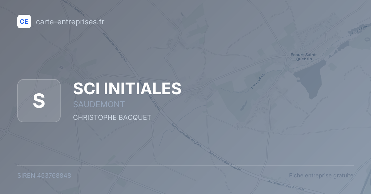 SCI INITIALES — 453768848 — fiche entreprise