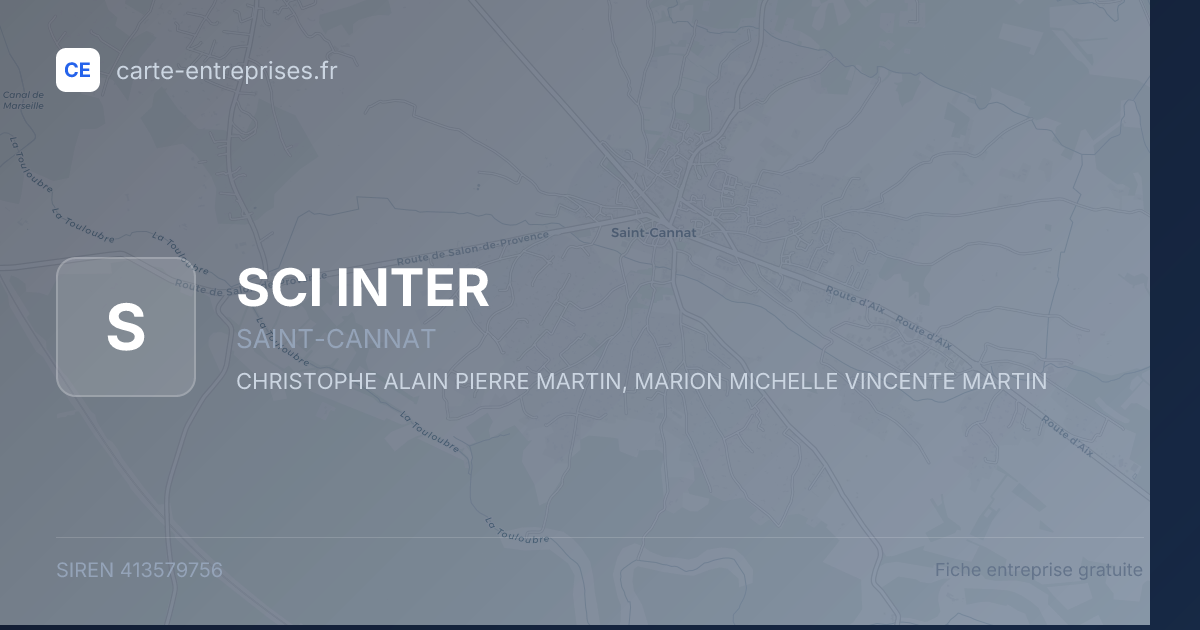 SCI INTER — 413579756 — fiche entreprise