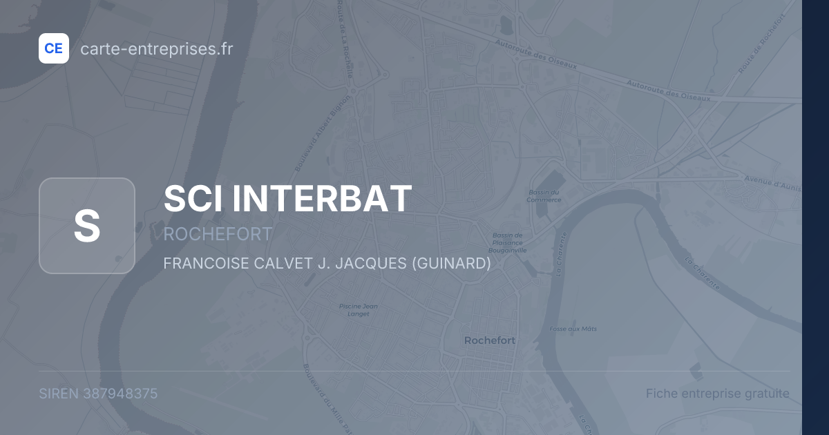 SCI INTERBAT — 387948375 — fiche entreprise