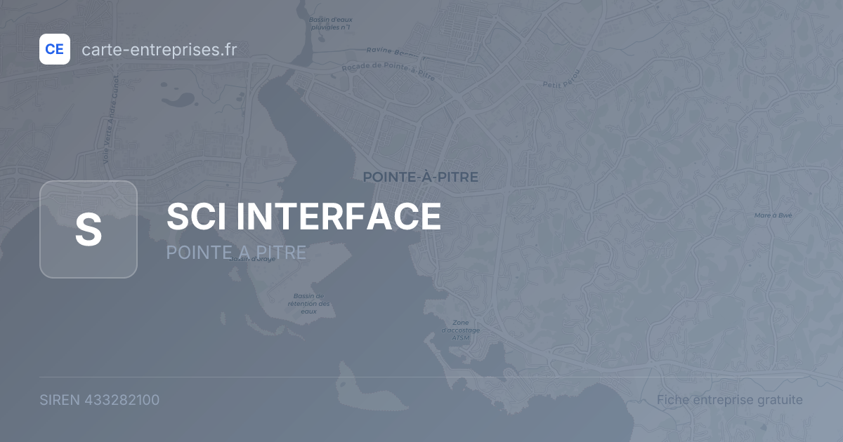 SCI INTERFACE — 433282100 — fiche entreprise