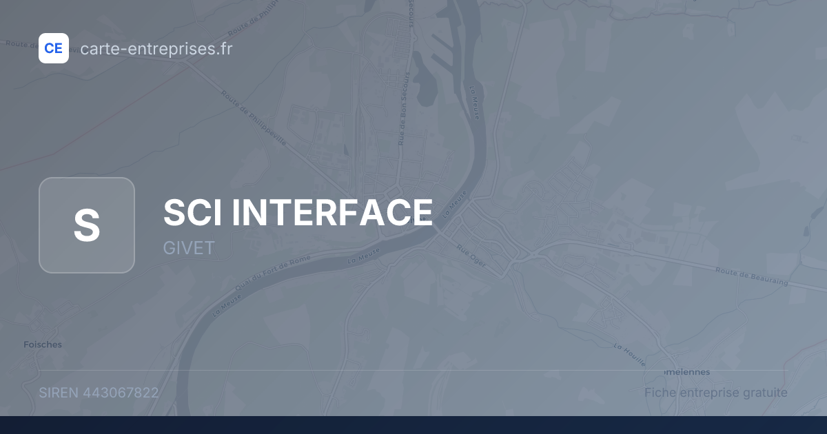 SCI INTERFACE — 443067822 — fiche entreprise