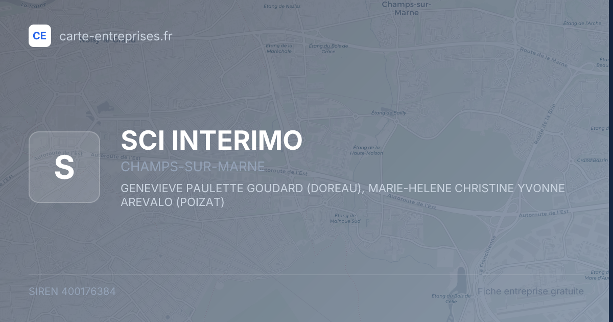 SCI INTERIMO — 400176384 — fiche entreprise