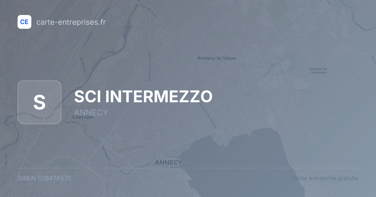 SCI INTERMEZZO — 528474570 — fiche entreprise