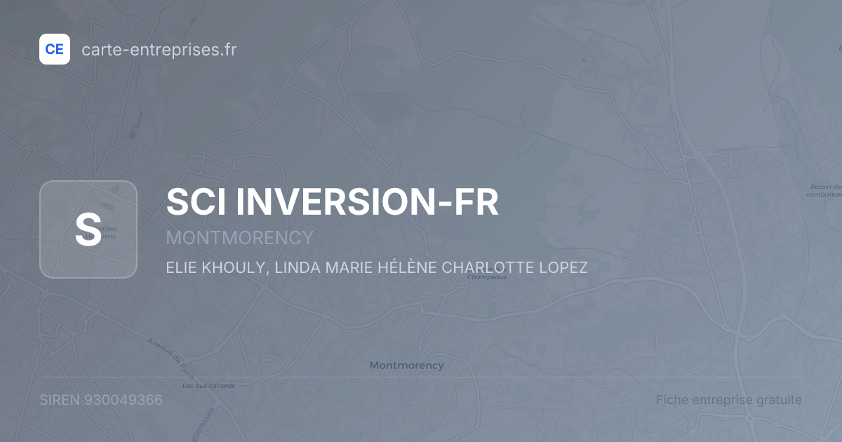 SCI INVERSION-FR — 930049366 — fiche entreprise