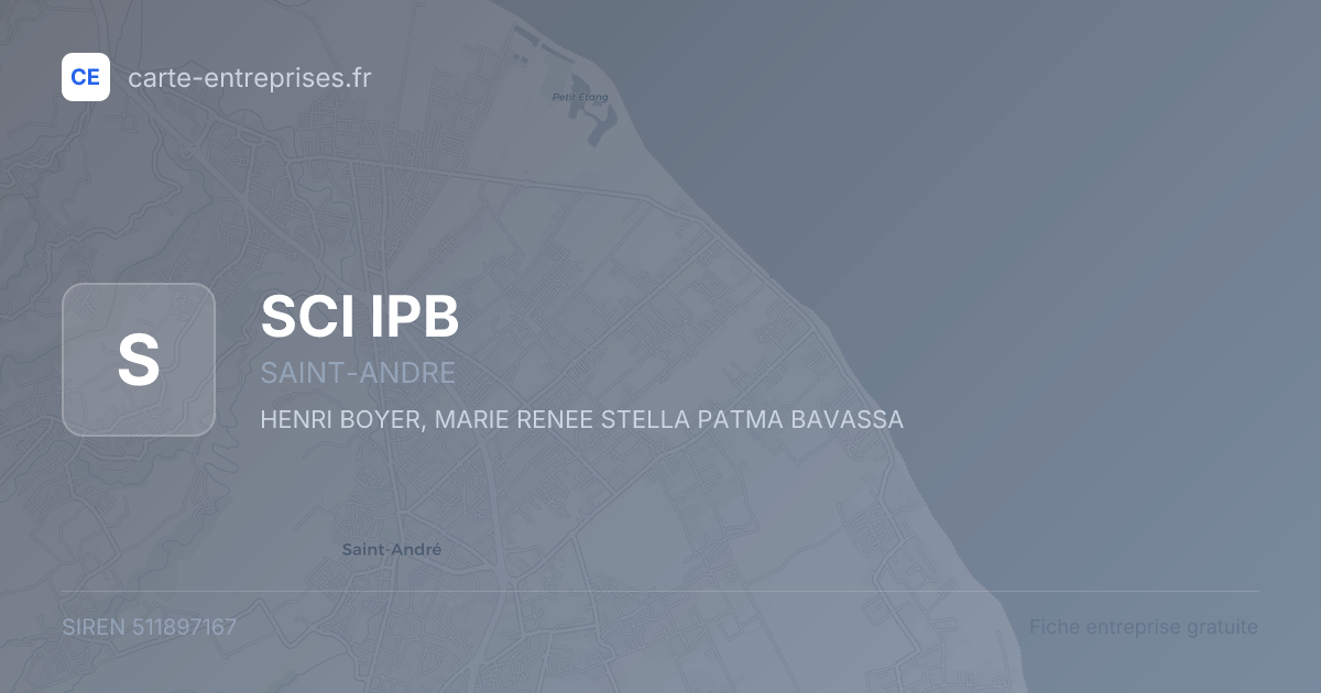 SCI IPB — 511897167 — fiche entreprise