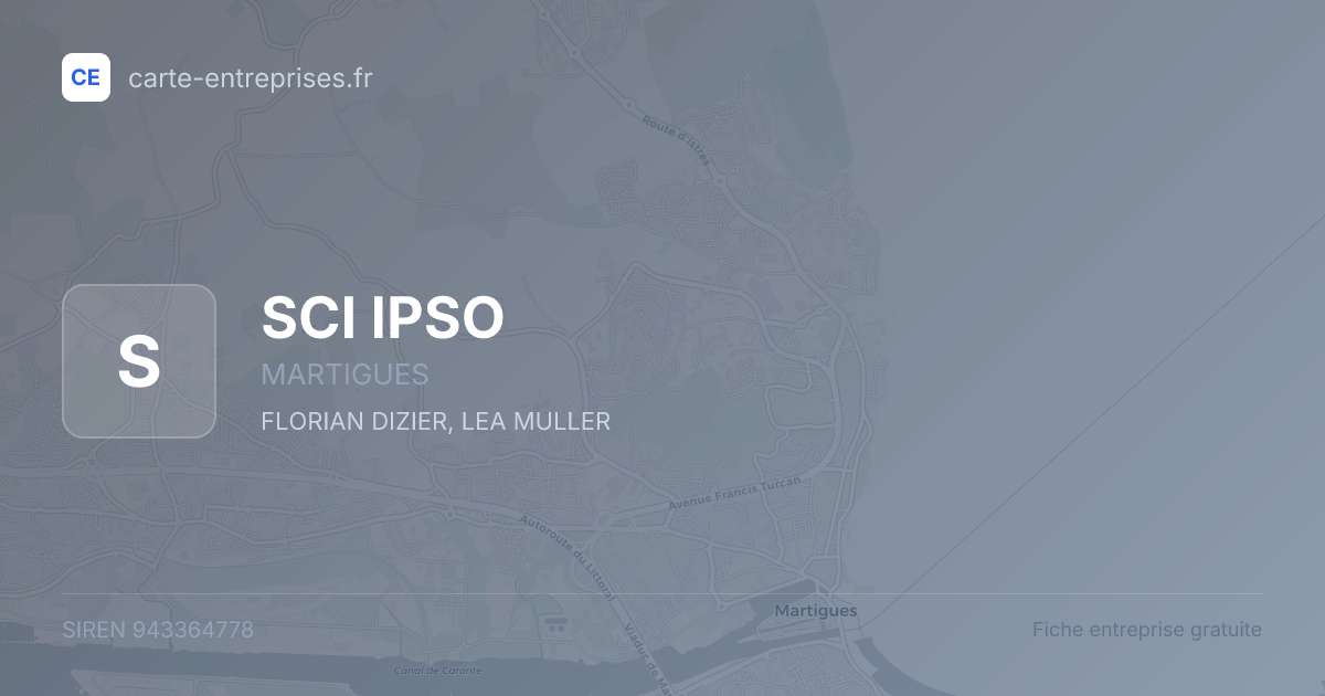 SCI IPSO — 943364778 — fiche entreprise