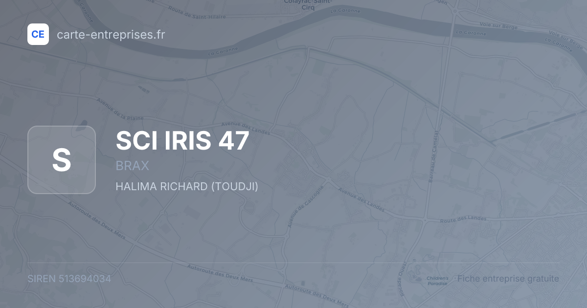 SCI IRIS 47 — 513694034 — fiche entreprise