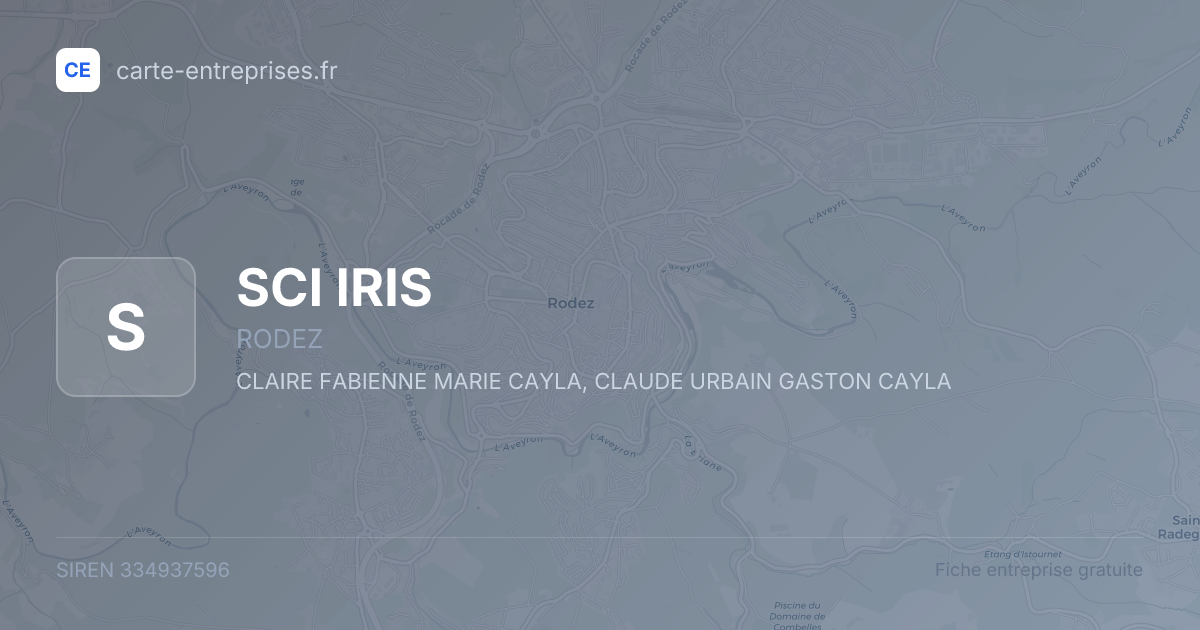 SCI IRIS — 334937596 — fiche entreprise