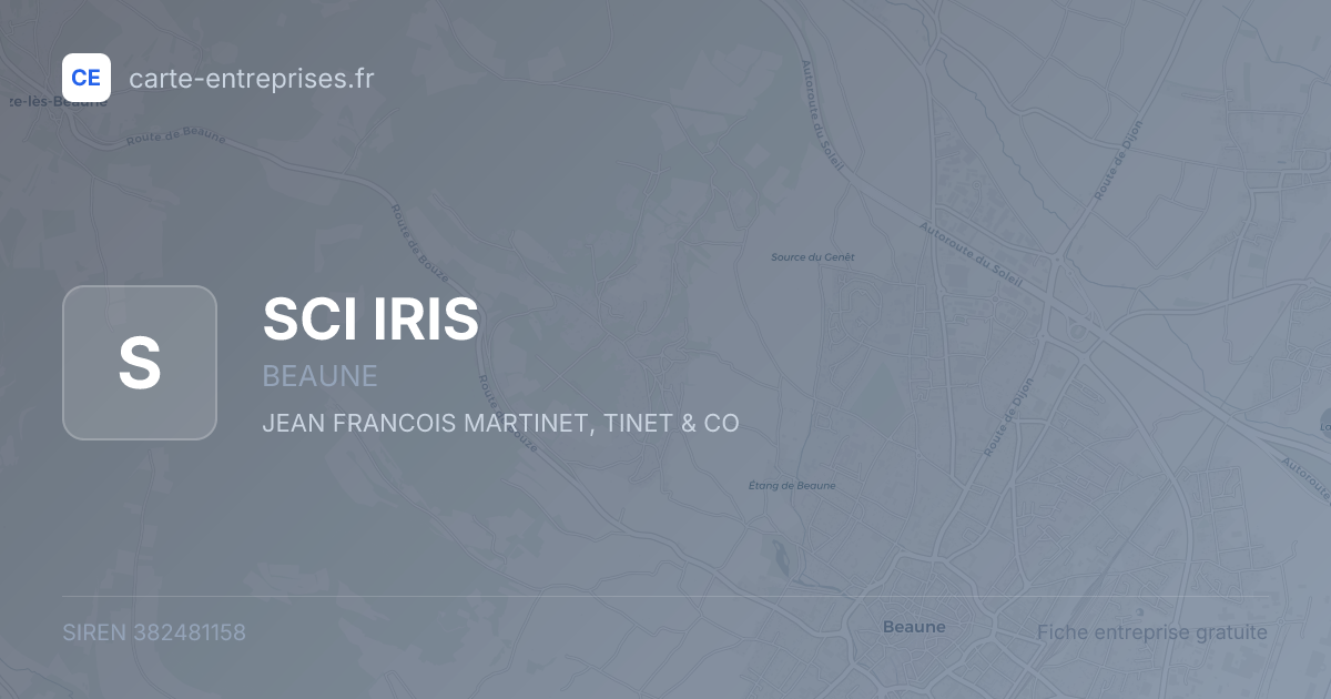 SCI IRIS — 382481158 — fiche entreprise