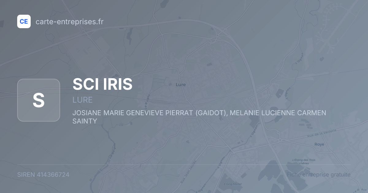 SCI IRIS — 414366724 — fiche entreprise
