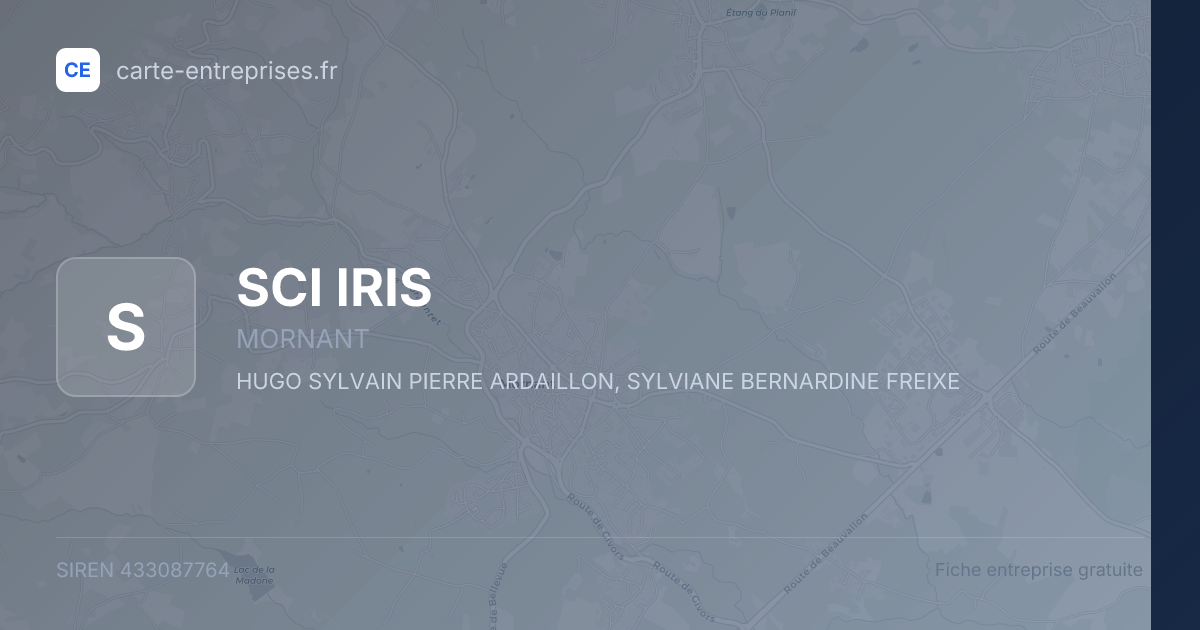 SCI IRIS — 433087764 — fiche entreprise