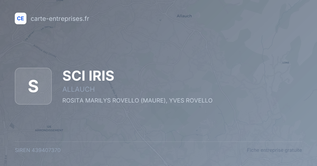 SCI IRIS — 439407370 — fiche entreprise