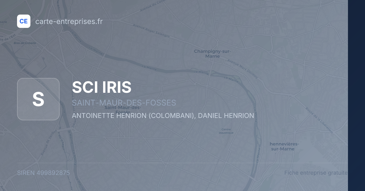 SCI IRIS — 499892875 — fiche entreprise