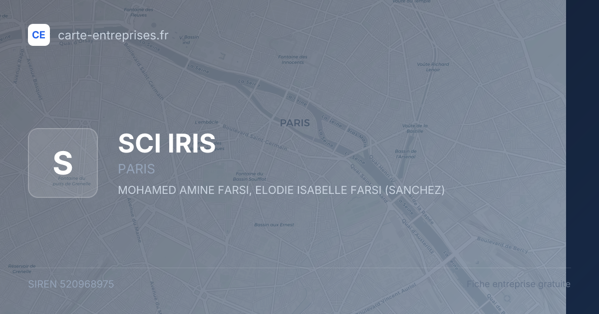 SCI IRIS — 520968975 — fiche entreprise