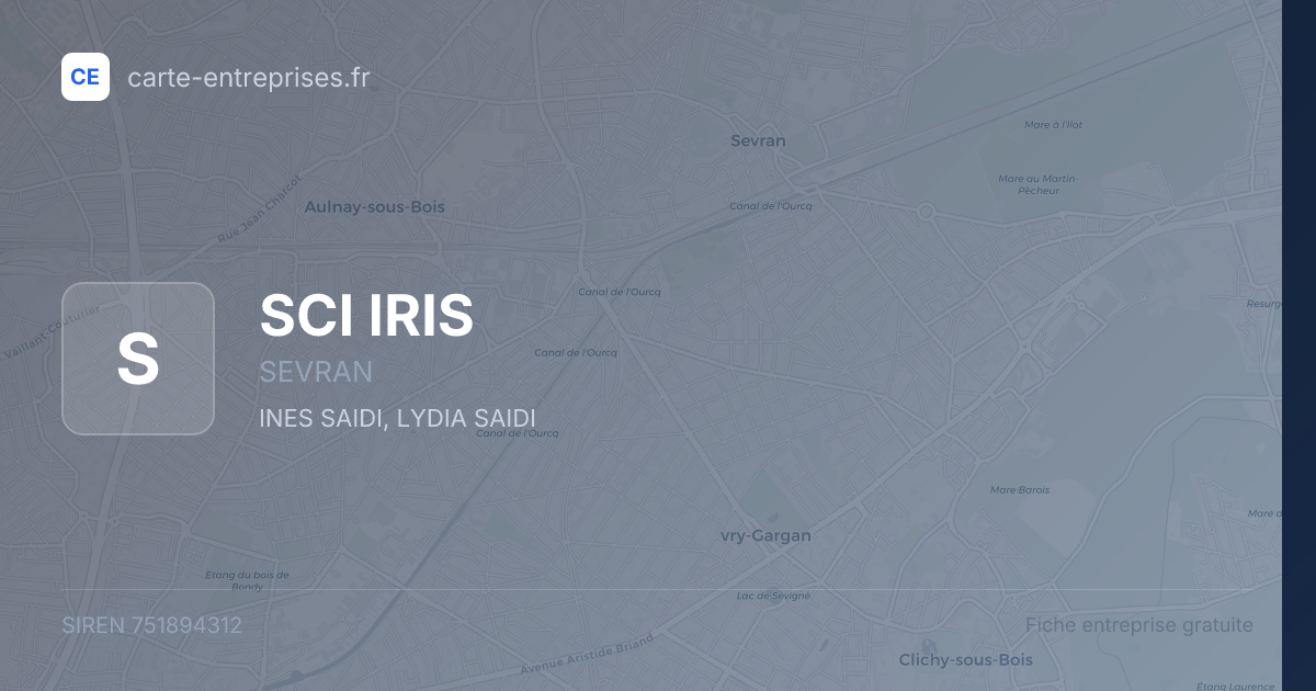 SCI IRIS — 751894312 — fiche entreprise