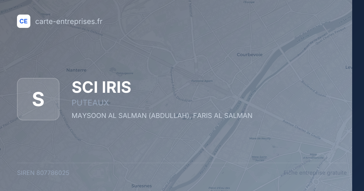 SCI IRIS — 807786025 — fiche entreprise