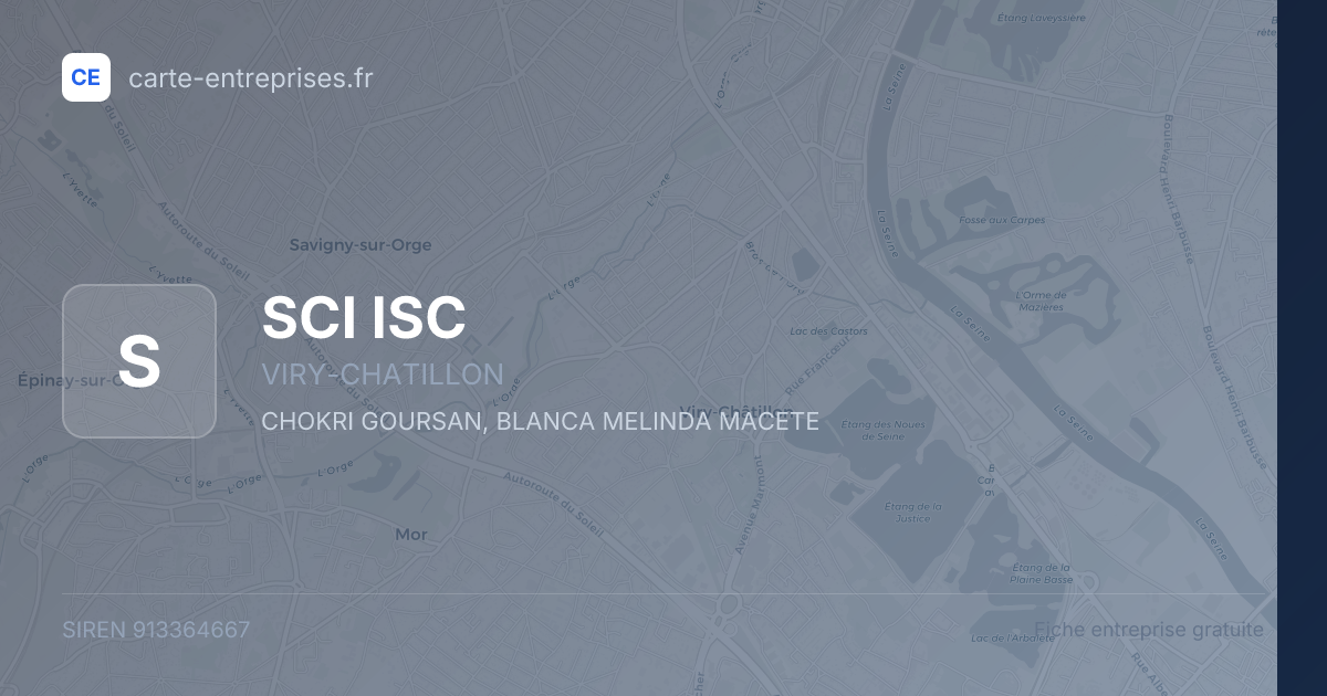 SCI ISC — 913364667 — fiche entreprise